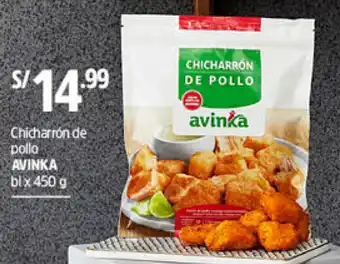 Plaza Vea Avinka Chicharrón de Pollo 450g oferta