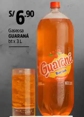 Plaza Vea Guarana Gaseosa 3L oferta