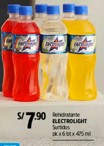 Plaza Vea Electrolight Rehidrante 6x475ml oferta