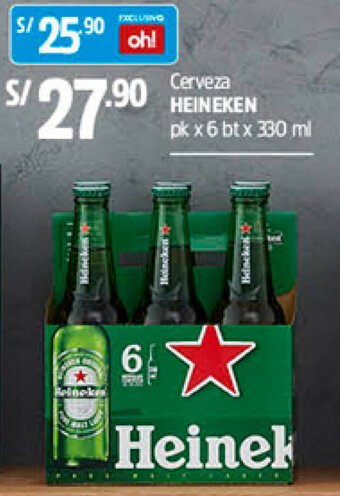Plaza Vea Heineken Cerveza 6x330ml oferta