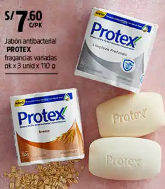 Plaza Vea Protex Jabón Antibacterial 3x110g oferta