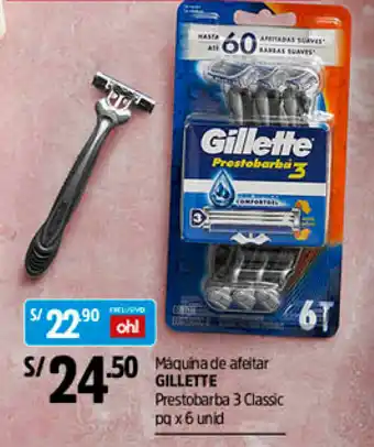 Plaza Vea Gillette Máquina de Afeitar oferta