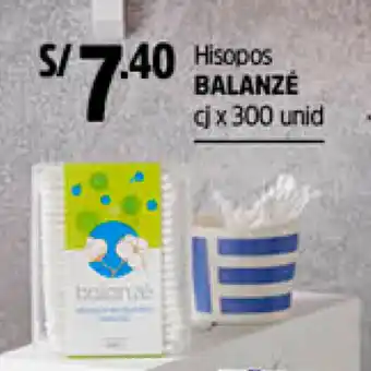 Plaza Vea Balanzé Hisopos oferta