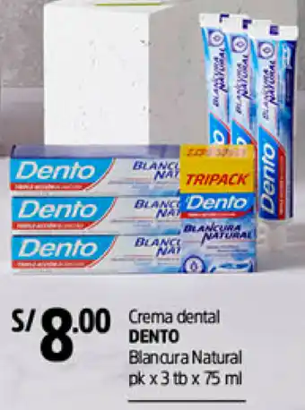 Plaza Vea Dento Crema Dental 3x75ml oferta