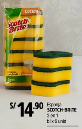Plaza Vea Scotch-Brite Esponja oferta