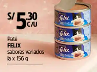 Plaza Vea Felix Paté 156g oferta