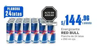 Makro Energizante RED BULL Plancha de 24 latas x 250 ml c/u oferta