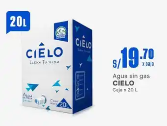 Makro Agua sin gas CIELO Caja x 20 L oferta