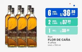 Makro Ron FLOR DE CAÑA 4 años Und. x 750 ml oferta