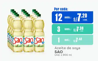 Makro Aceite de soya SAO Und. x 900 ml oferta