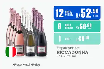 Makro Espumante RICCADONNA Und. x 750 ml oferta