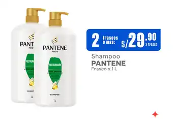Makro Shampoo PANTENE Frasco x 1L x 2 frascos o mas oferta