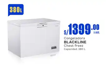 Makro Congeladora BLACKLINE Chest freez Capacidad: 380 L oferta