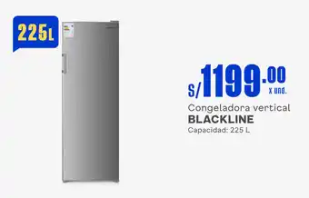 Makro Congeladora vertical BLACKLINE Capacidad: 225 L oferta