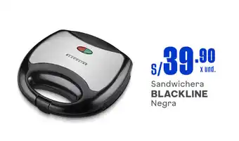 Makro Sandwichera BLACKLINE Negra oferta