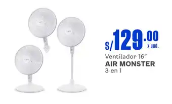 Makro Ventilador 16" AIR MONSTER 3 en 1 oferta