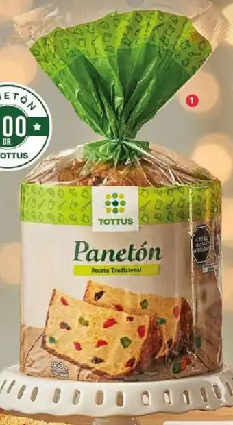 Tottus Panetón 750g oferta
