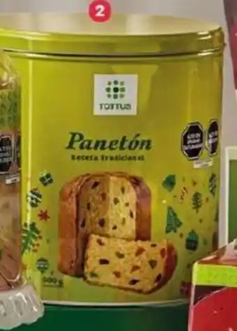 Tottus Panetón TOTTUS caja x 900 g oferta