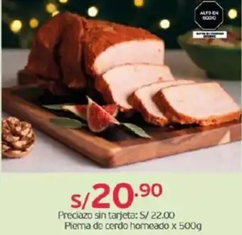 Tottus Pierna de cerdo horneado x 500g oferta
