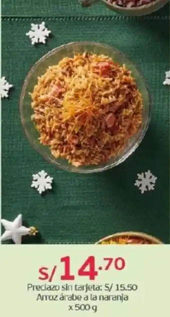 Tottus Arroz árabe a la naranja x 500g oferta