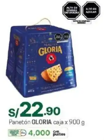 Tottus Panetón GLORIA caja x 900g oferta