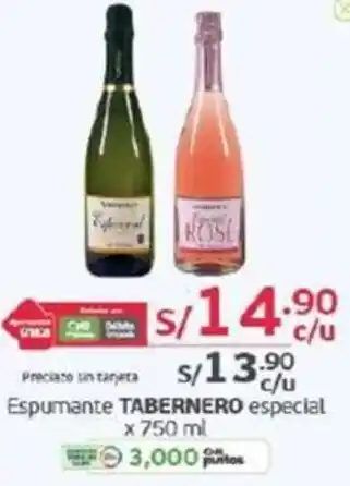 Tottus Espumante TABERNERO especial x 750ml oferta