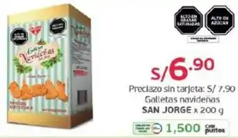 Tottus Galletas navideñas SAN JORGE x 200g oferta