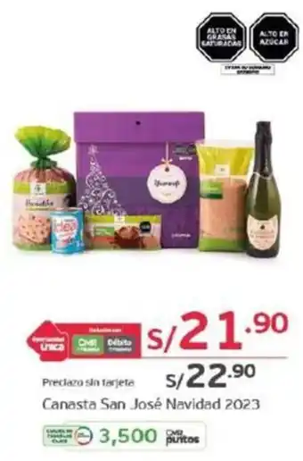 Tottus Canasta San José Navidad 2023 oferta