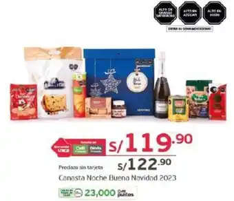 Tottus Canasta Noche Buena Navidad 2023 oferta