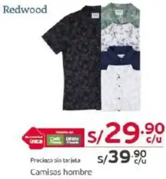 Tottus Redwood Camisas hombre oferta