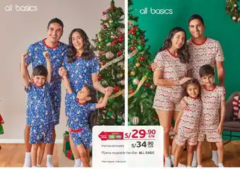 Tottus Pijama regalable familiar ALL BASIC oferta