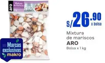Makro Mixtura de mariscos ARO Bolsa x 1 kg oferta