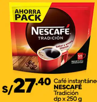 Plaza Vea Café instantáneo NESCAFÉ Tradición dp x 250 g oferta