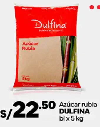 Plaza Vea Azúcar rubia DULFINA bl x 5 kg oferta