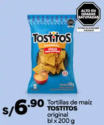 Plaza Vea Tortillas de maíz TOSTITOS original bl x 200 g oferta