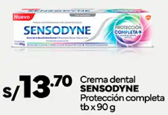 Plaza Vea Crema dental SENSODYNE Protección completa tb x 90 g oferta