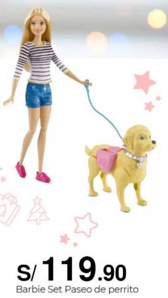 Barbie paseo de online perrito precio