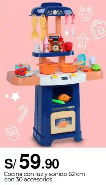 Metro Cocina con luz y sonido 62 cm con 30 accesorios oferta