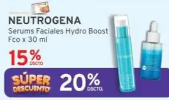 Mifarma NEUTROGENA Serums Faciales Hydro Boost Fco x 30 ml oferta