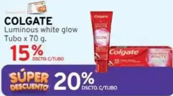 Mifarma COLGATE Luminous white glow Tubo x 70 g oferta