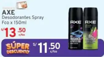 Mifarma AXE Desodorantes Spray Fco x 150ml oferta