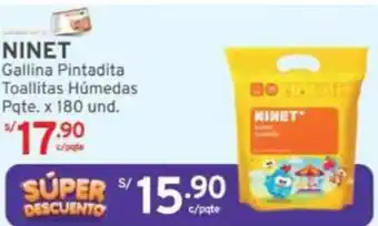 Mifarma NINET Gallina Pintadita Toallitas Húmedas Pqte. x 180 und. oferta