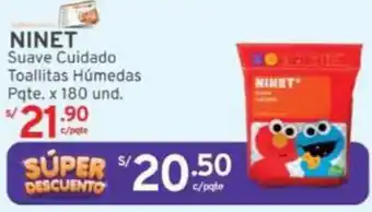 Mifarma NINET Suave Cuidado Toallitas Húmedas Pqte. x 180 und oferta