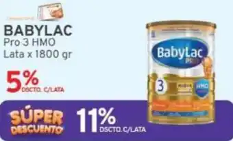 Mifarma BABYLAC Pro 3 HMO Lata x 1800 gr oferta