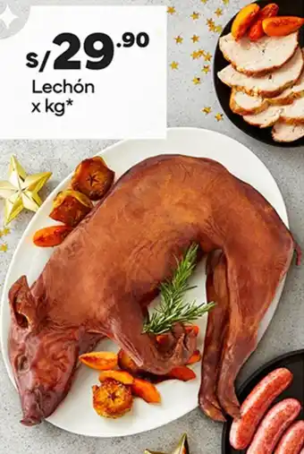 Plaza Vea Lechón x kg oferta