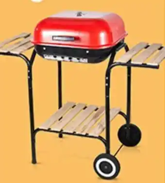 Plaza Vea Parrilla a carbón cuadrada con bandejas oferta