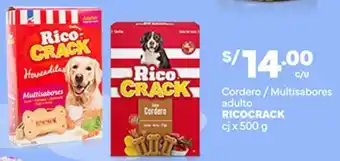 Plaza Vea Cordero / Multisabores adulto RICOCRACK cj x 500 g oferta