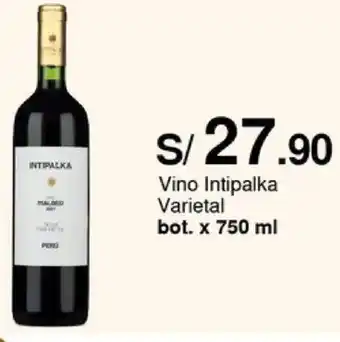 Metro Vino Intipalka Varietal bot. x 750 ml oferta