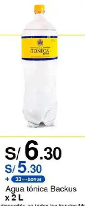 Metro Agua tónica Backus x 2 L oferta