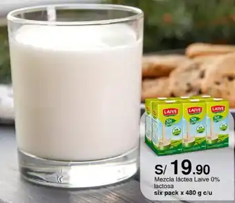 Metro Mezcla láctea Laive 0% lactosa six pack x 480 g c/u oferta